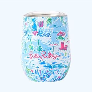 Lilly Pulitzer travel stemless glass